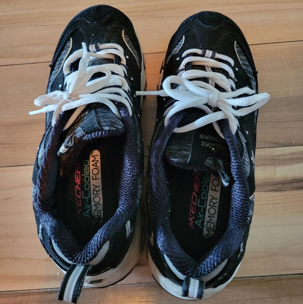 Well worn used woman shoes